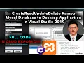 Create Read Update Delete MySQL Code and C for Desktop Applications in Visual Studio 2019