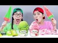 Download Lagu Red Ice Cream VS Green Ice Cream Challenge DONA