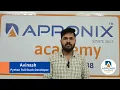 Testimonial from Avinash on Python Full Stack Developer at Apponix Technologies