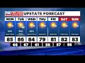 Spotty storms through mid-week fall-like temps ahead