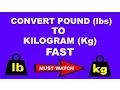 Fast Maths Trick to Convert Pound to kg in a Few Seconds in Mind - Hindi