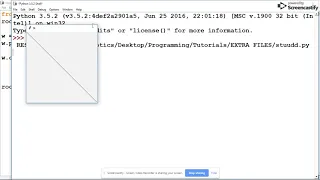 Exploring Python Graphics ADVANCED - Using the Canvas to make lines