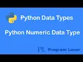 2 Python Numeric Data Type Integer Float Complex
