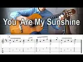 Download Lagu You  Are My Sunshine - Fingerstyle Guitar | TAB