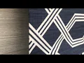Denim Blue and White Modern Faux Roman Shade Valance