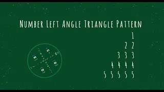 60 Number Left Angle Triangle Pattern without any pre-defined method using while loop in Python