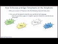 Telephone Timesheet System for Recipients
