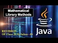 Mathematical Library Methods in Java ICSE Class 10 Java Math Class