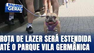 Rota de lazer será estendida até o parque Vila Germânica