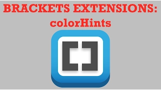 Brackets Extensions - colorHints