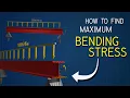Solving Maximum Bending Stress in I-Beams Engineering Mechanics Tutorial
