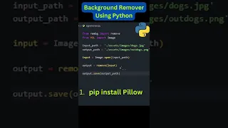AI Background Remover Using Python Automated