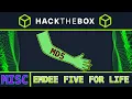 Emdee Five for Life easy HackTheBox Misc Challenge BeautifulSoup Burp Intruder