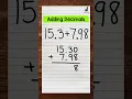 Adding Decimals Math with Mr J