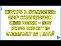 DevOps SysAdmins gzip compression with nginx - Not being reported correctly in tests