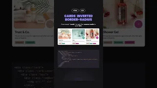 Create Stunning Cards with Inverted Border-Radius in HTML CSS3