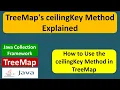 TreeMap s ceilingKey Method Explained Java Collection Framework