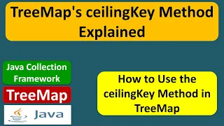 TreeMap s ceilingKey Method Explained Java Collection Framework