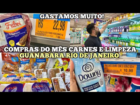 Download MP3 COMPRAS DO MÊS CARNES E LIMPEZA | SUPERMERCADO GUANABARA RJ | GASTAMOS MUITO | Caiçara e Carioca