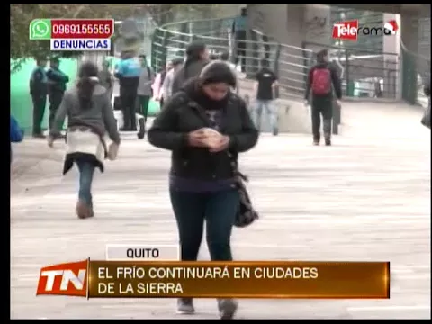 El frío continuará en ciudades de la sierra