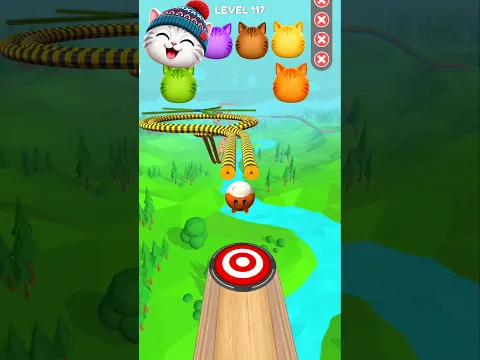 Which Cat Ball Cross this level ❓#shorts #goingballs #gameplay #shortsfeed