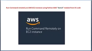 Run-Command Remotely on AWS EC2 Instance Using Python boto3 module