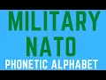 Military NATO Phonetic Alphabet - FOR KIDS ADULTS