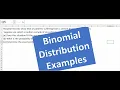 Binomial Distribution Examples in Excel