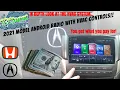 Best Acura TSX android Acura TSX Honda Accord touchscreen Radio 2021 HVAC Unit Tesla style screen