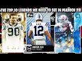 THE TOP 10 LEGENDS WE NEED TO SEE IN MADDEN 23 MADDEN 23 ULTIMATE TEAM