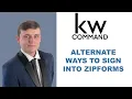 Alternate Ways to Sign Into ZipForm