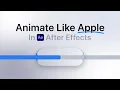 How to Animate Like Apple in After Effects Liquid Glass UI Animation