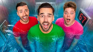 24 UUR OVERLEVEN IN EEN LIFT! 😱