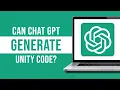 Can ChatGPT Generate Unity Code