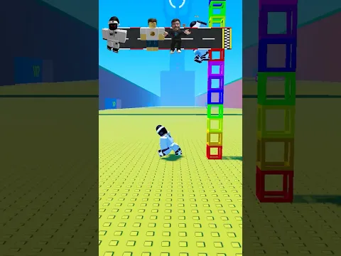 YOUTUBER LADDER vs TSUNAMI 🌊 #roblox #escapetsunamiforbrainrots