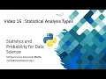16 Statistical Analysis Types - Python Statistics