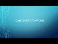 Oracle EPM Calc Script Functions SUMRANGE