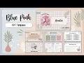 Aesthetic Blue Pink PPT Template Animated Slide FREE TEMPLATE