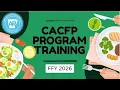 CACFP Program Training FFY 26