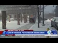 City of Syracuse prepares for intense snow