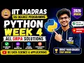 IIT Madras Python Week 4 GRPA Answers 2026 List Operations Set Operations Explained