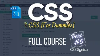 CSS Full Course 05 - CSS Syntax Structure How to Write CSS Code W3Schools CSS Tutorial