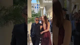 Willem Dafoe Walking With Emma Stone