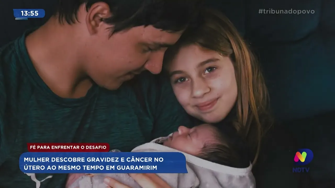 Fé para enfrentar o desafio: mulher descobre gravidez e câncer no útero ao mesmo tempo em Guaramirim