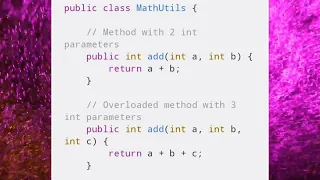 CS3391 UNIT 2 Method Overloading in java EngineeringMasteryMadeSimple