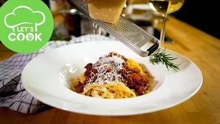 Bolognese is a meat based sauce, originating in Bologna, Italy and it's traditionally served with eg. 