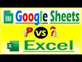 Google Sheet VS Excel Spreadsheet Difference between google sheet and Excel 2024