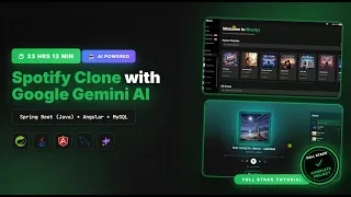 Spotify Clone with Gemini AI Full Stack Project using Spring Boot Java Angular MySQL