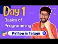 Day 1 Basics of Programming Python Course in Telugu Vamsi Bhavani