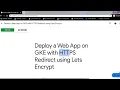 Deploy a Web App on GKE with HTTPS Redirect using Lets Encrypt